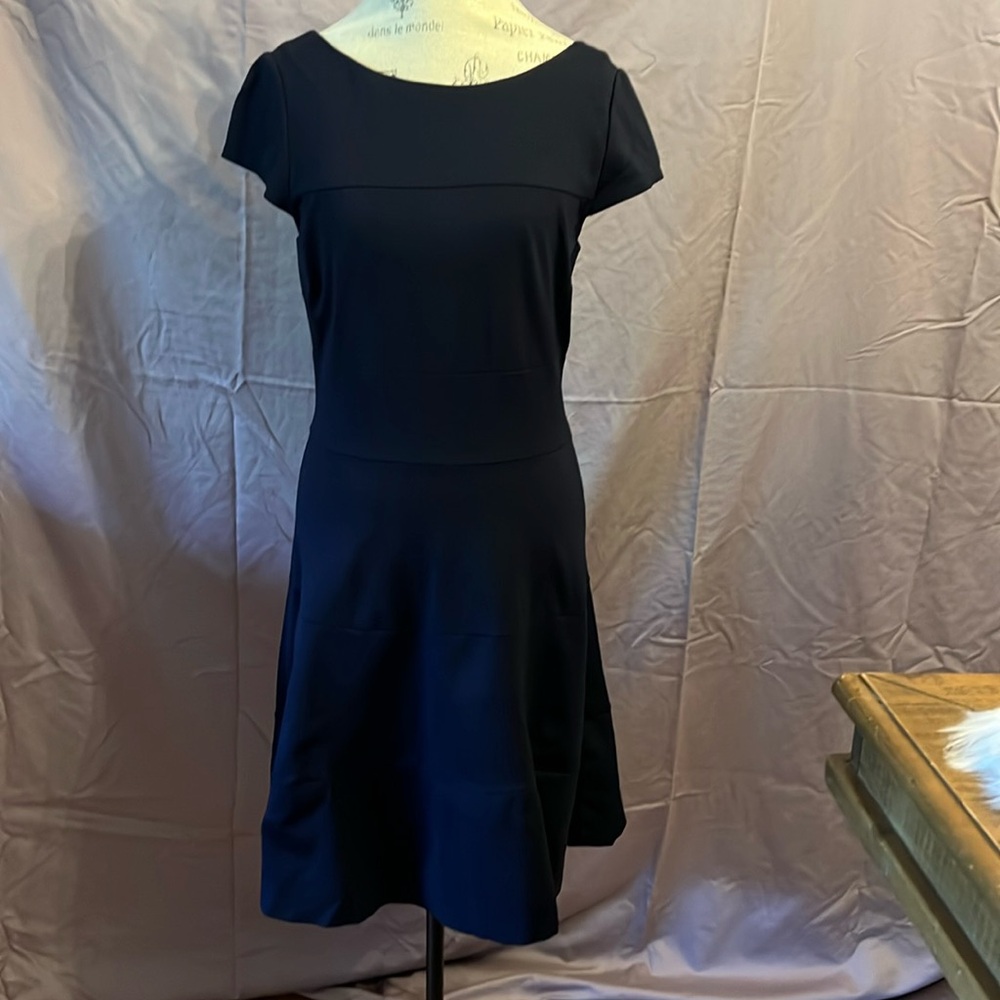 Banana Republic Navy Knit Ballerina Dress Size 12
